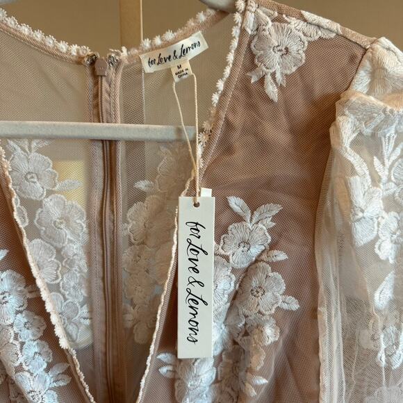 Free People x For Love & Lemons Temecula Jumpsuit NWT Size S Ivory Sold Out $398 - Picture 4 of 9